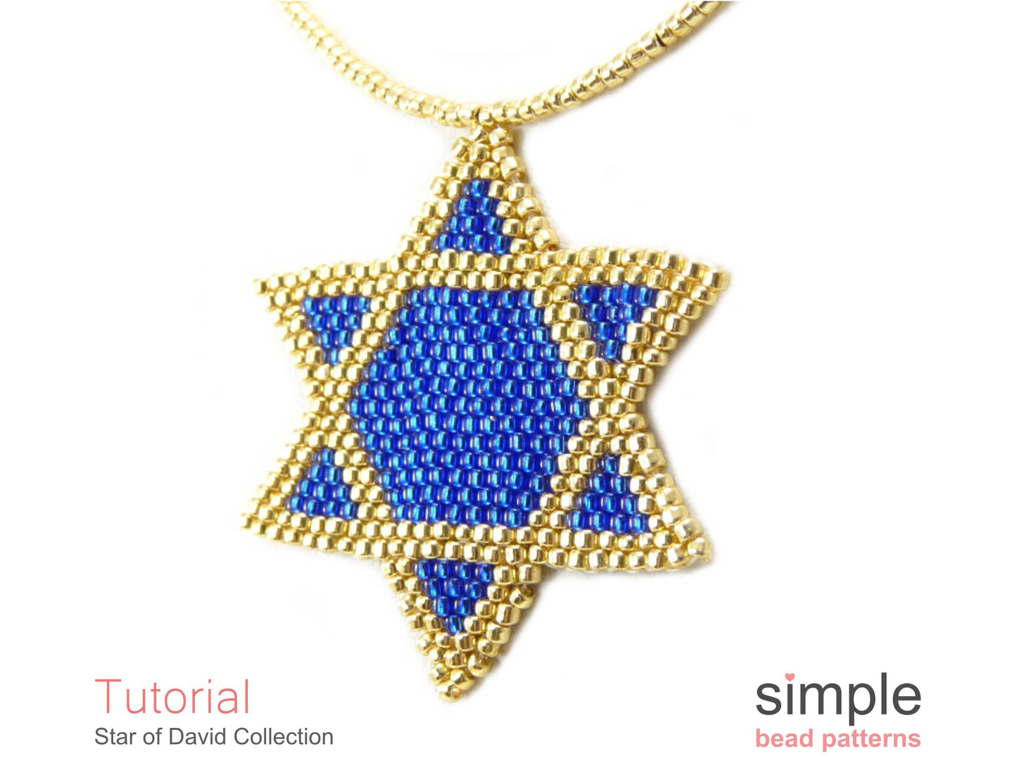 Star of David Necklace, Coaster, & Window Decor Beading Pattern