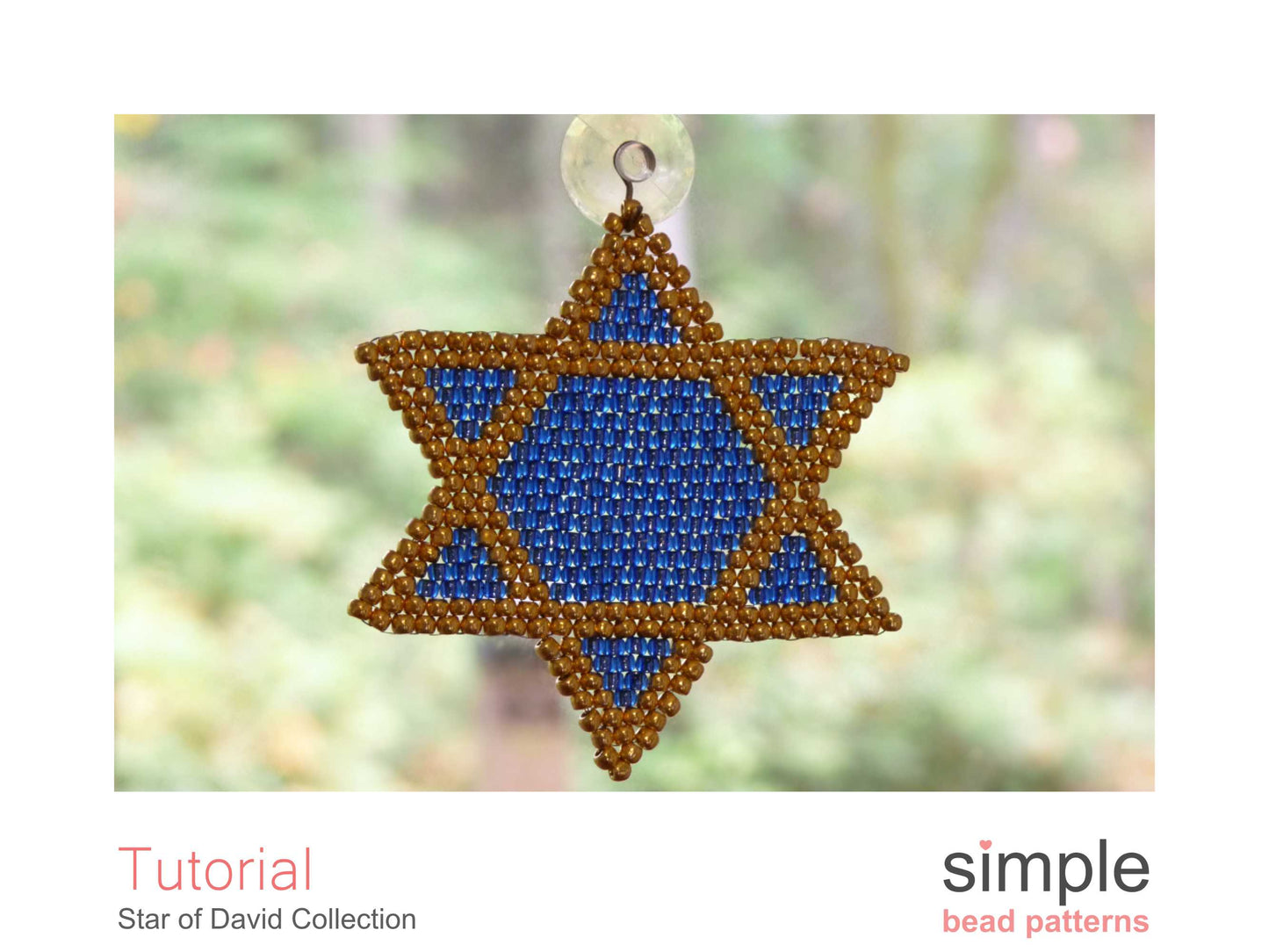 Star of David Necklace, Coaster, & Window Decor Beading Pattern