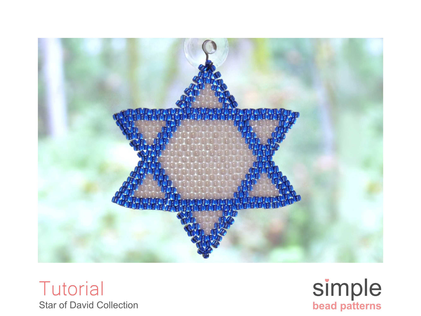 Star of David Necklace, Coaster, & Window Decor Beading Pattern