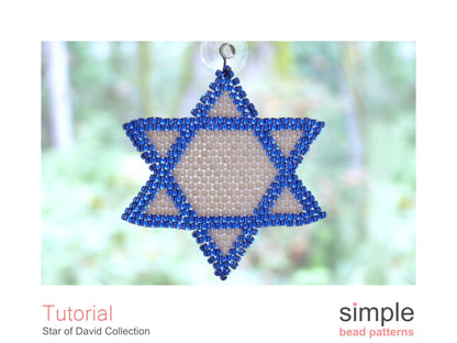 Star of David Necklace, Coaster, & Window Decor Beading Pattern