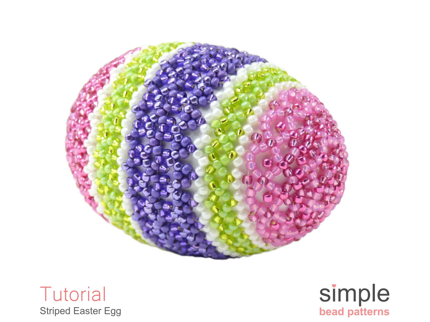 Striped Easter Egg Beading Pattern