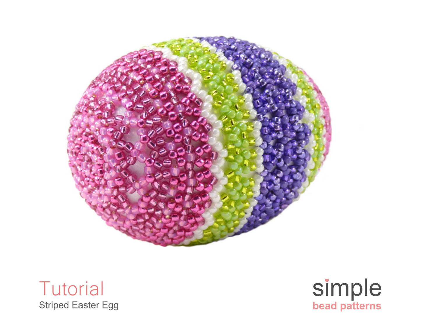 Striped Easter Egg Beading Pattern