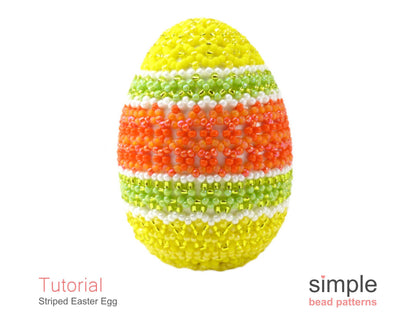 Striped Easter Egg Beading Pattern