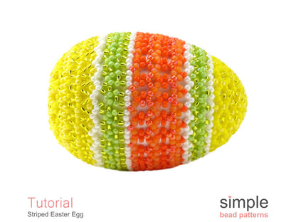 Striped Easter Egg Beading Pattern