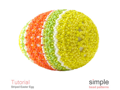 Striped Easter Egg Beading Pattern
