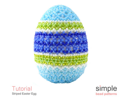 Striped Easter Egg Beading Pattern