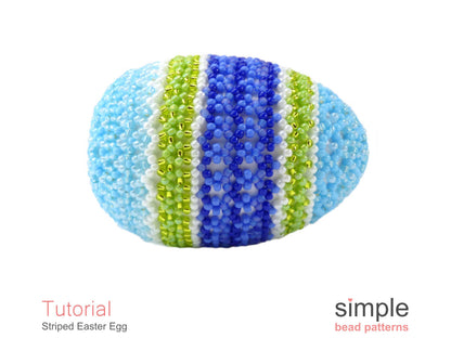 Striped Easter Egg Beading Pattern
