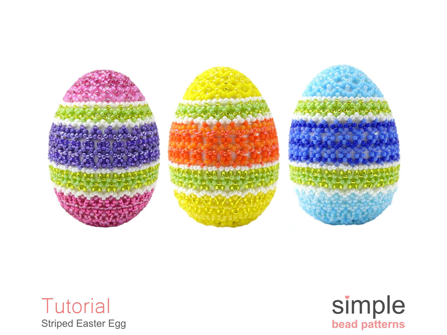 Striped Easter Egg Beading Pattern