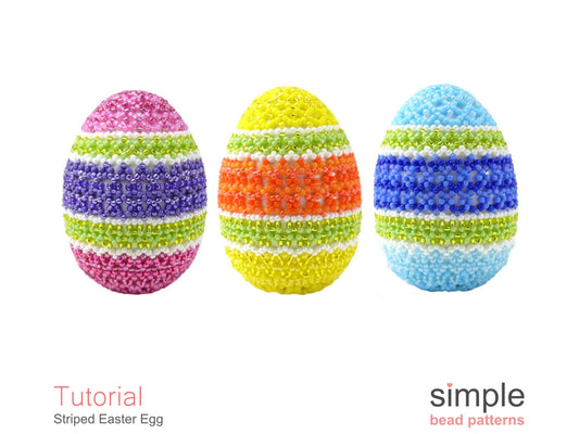 Striped Easter Egg Beading Pattern