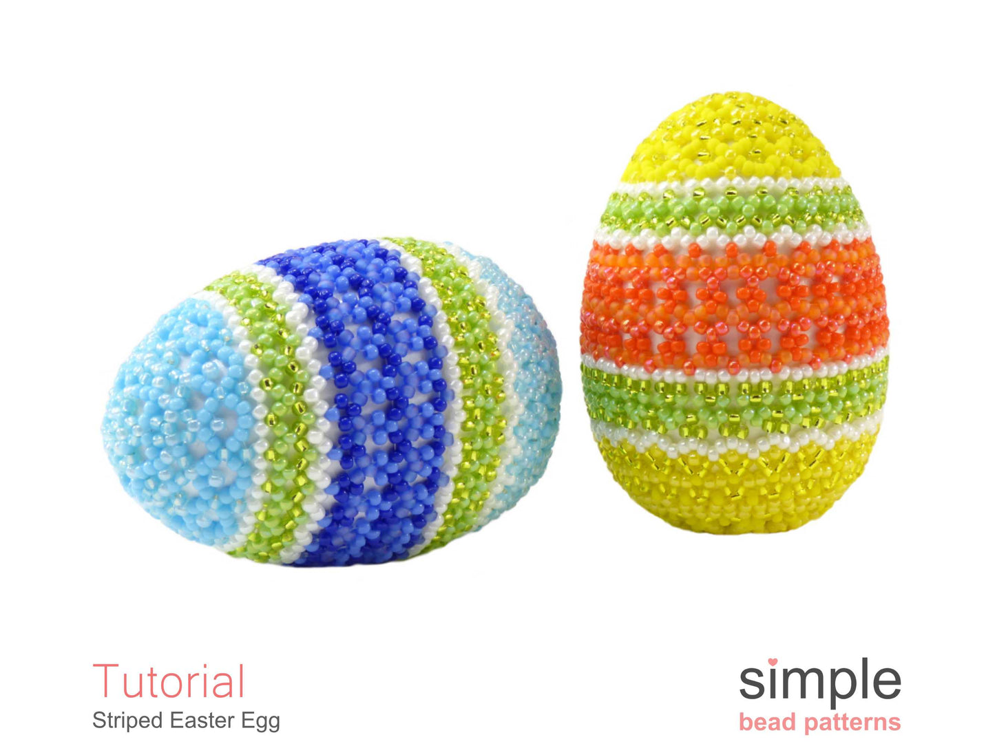 Striped Easter Egg Beading Pattern