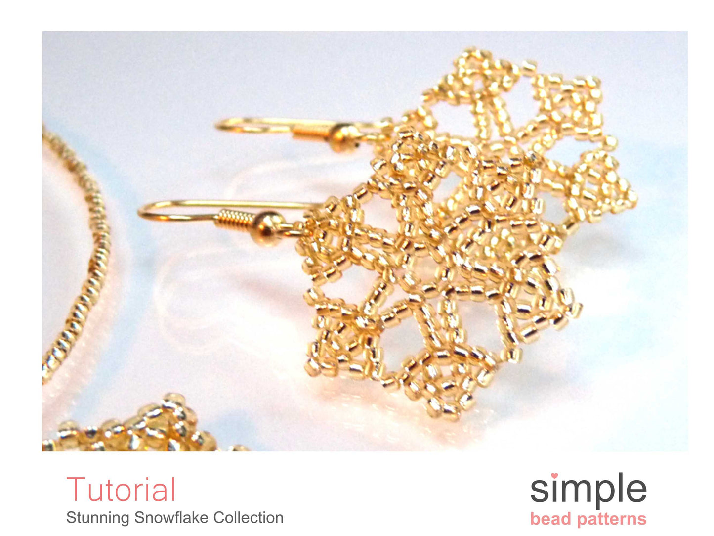Stunning Snowflake Earrings, Necklace, & Ornament Beading Pattern