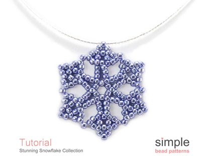 Stunning Snowflake Earrings, Necklace, & Ornament Beading Pattern