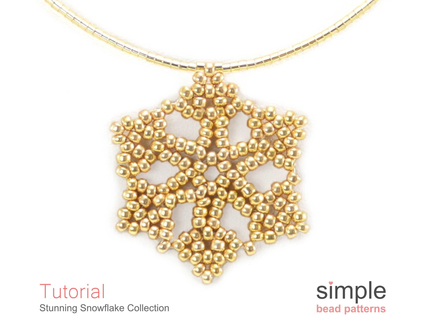 Stunning Snowflake Earrings, Necklace, & Ornament Beading Pattern