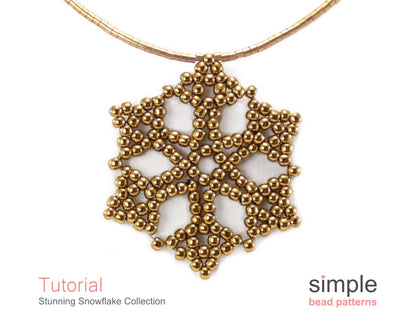 Stunning Snowflake Earrings, Necklace, & Ornament Beading Pattern