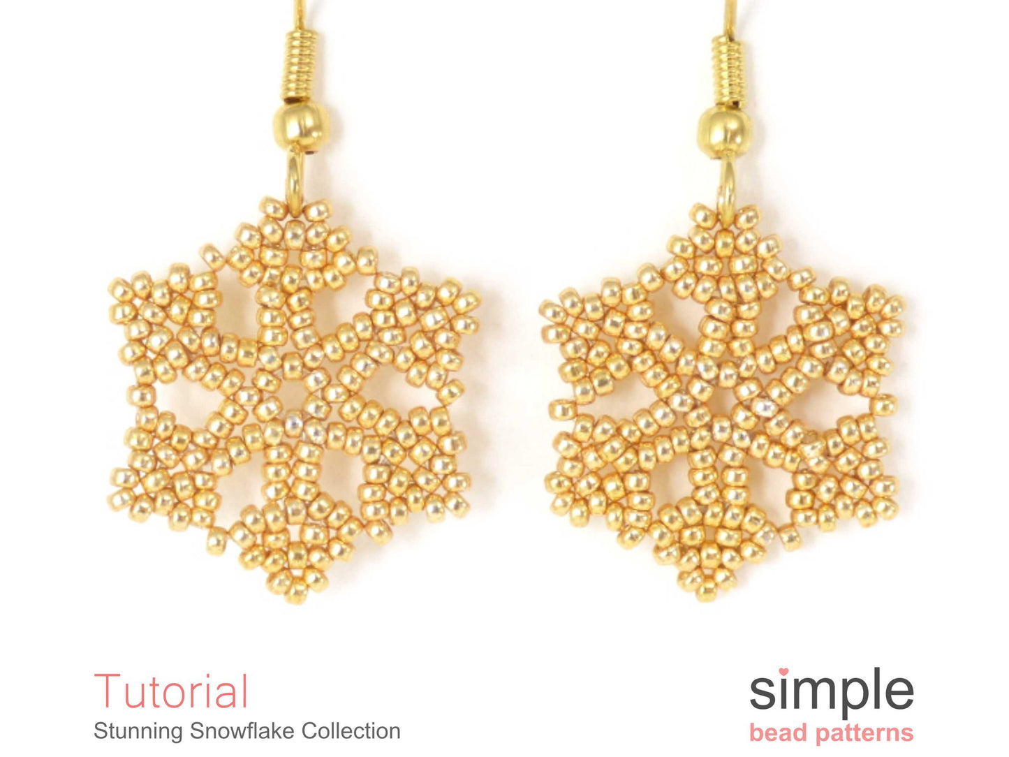 Stunning Snowflake Earrings, Necklace, & Ornament Beading Pattern
