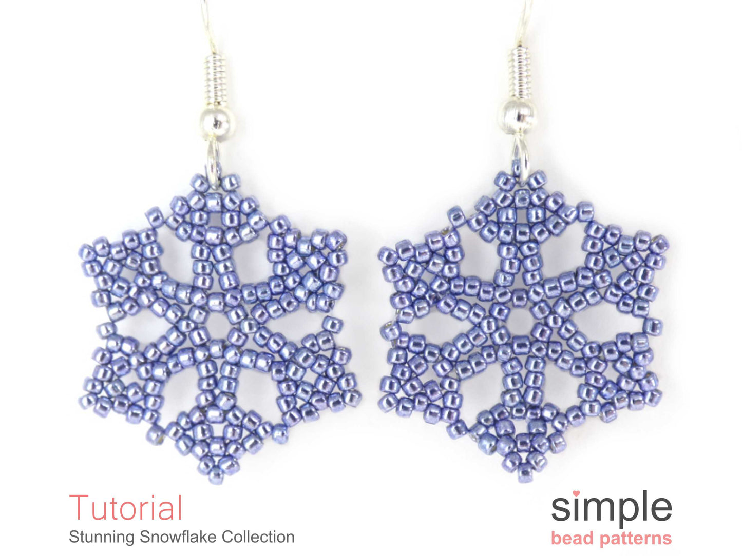 Stunning Snowflake Earrings, Necklace, & Ornament Beading Pattern