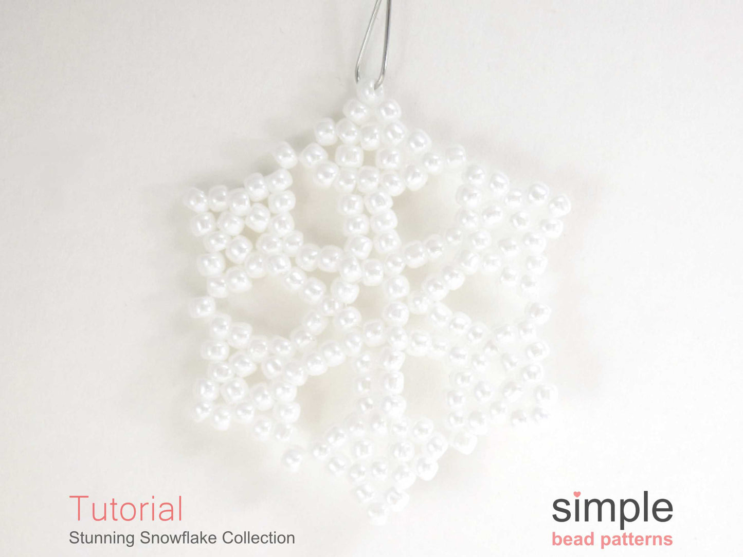 Stunning Snowflake Earrings, Necklace, & Ornament Beading Pattern