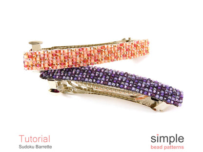 Sudoku Barrette Beading Pattern