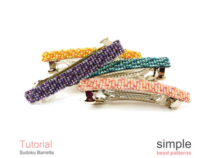 Sudoku Barrette Beading Pattern