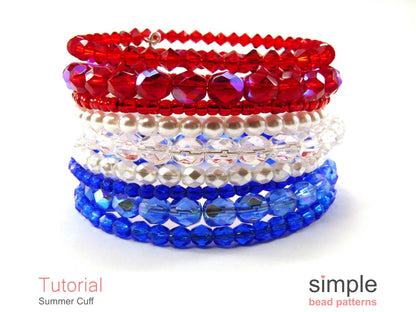 Summer Cuff Bracelet Beading Pattern