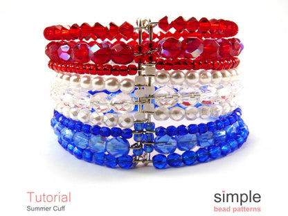 Summer Cuff Bracelet Beading Pattern
