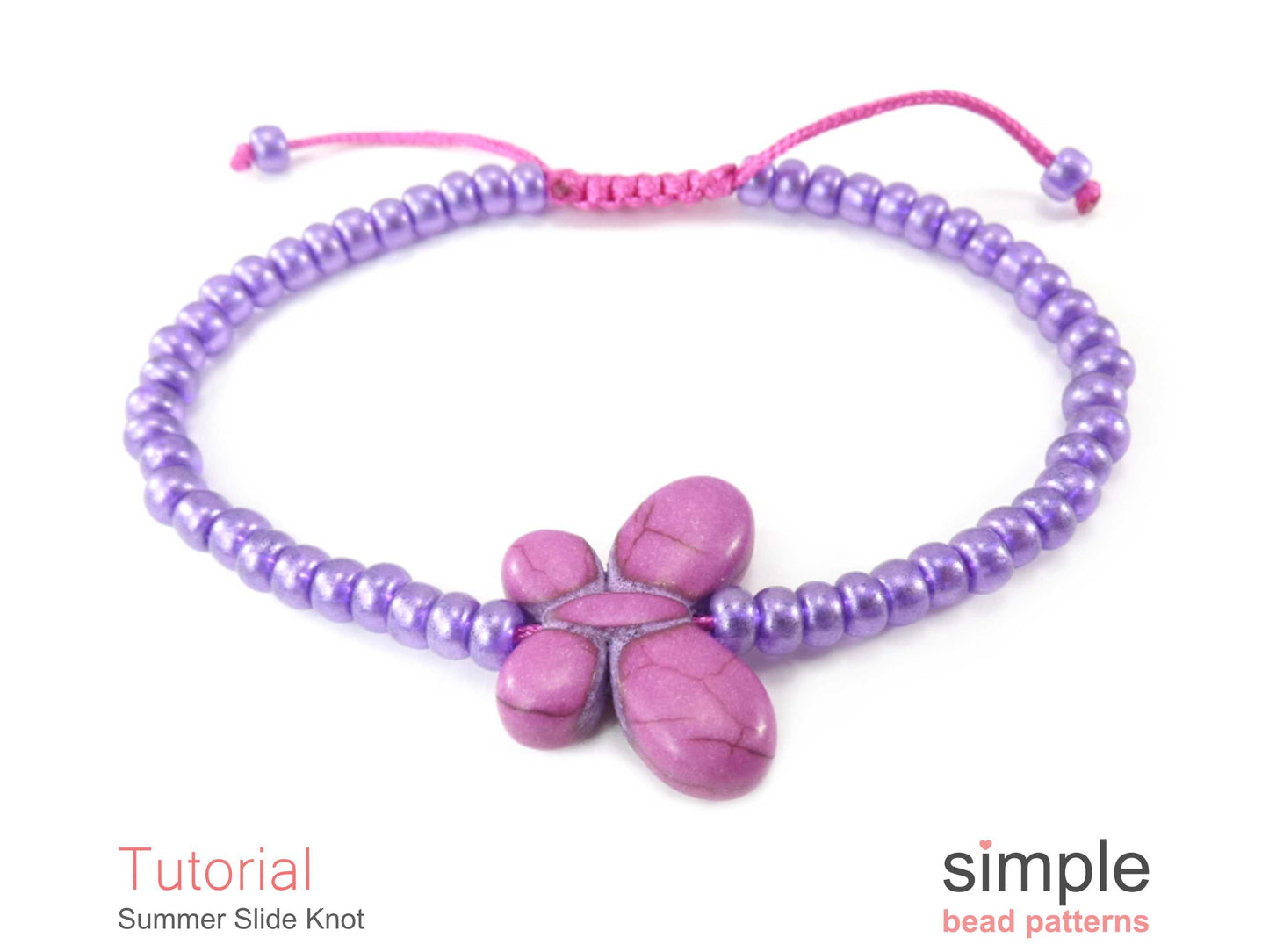 Summer Slide Knot Bracelet Beading Pattern