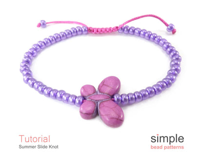 Summer Slide Knot Bracelet Beading Pattern