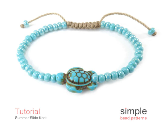 Summer Slide Knot Bracelet Beading Pattern