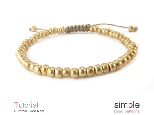 Summer Slide Knot Bracelet Beading Pattern