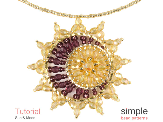 Sun & Moon Necklace Beading Pattern