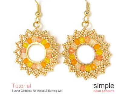 Sunna Goddess Earrings & Necklace Beading Pattern