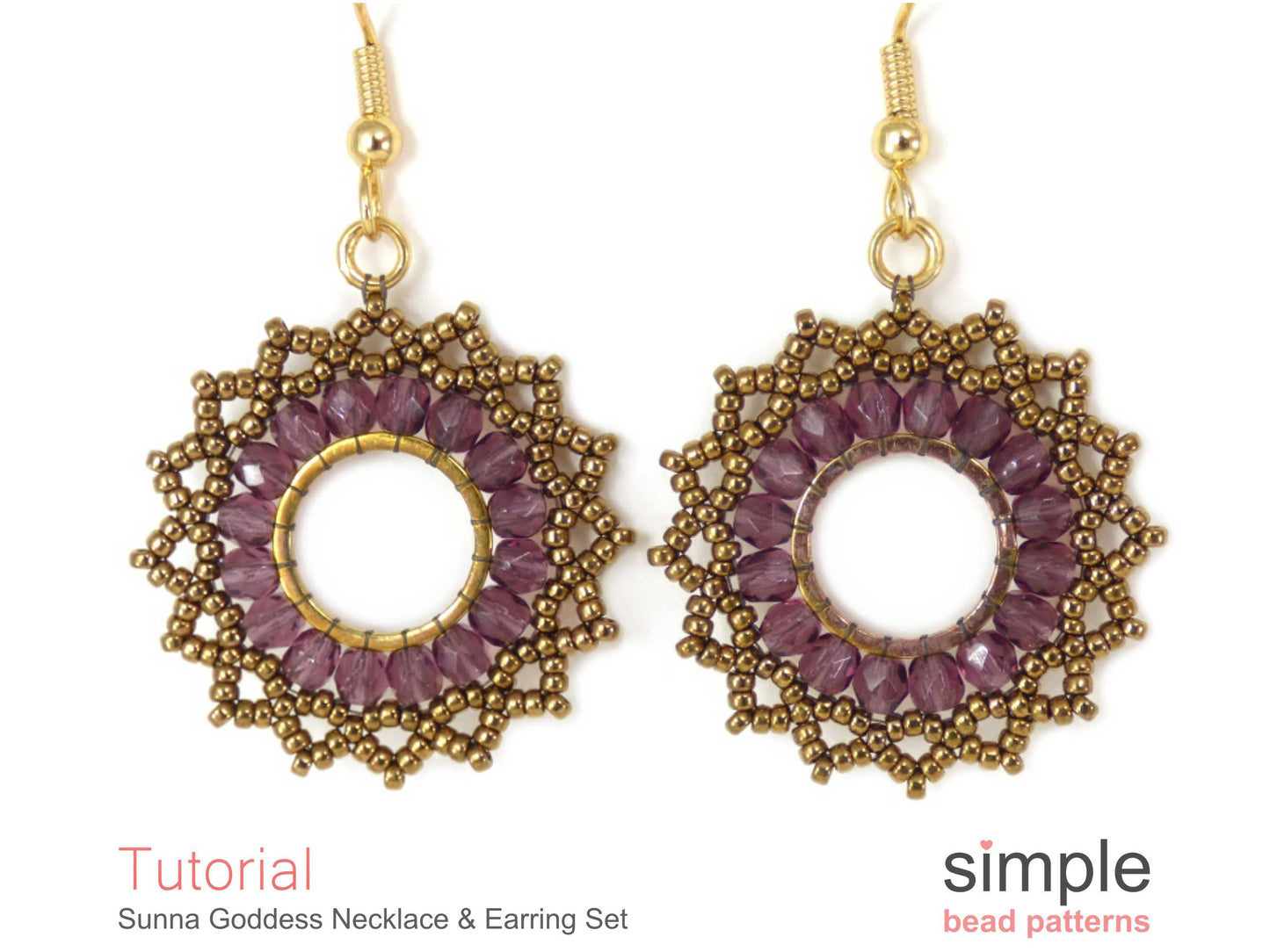 Sunna Goddess Earrings & Necklace Beading Pattern