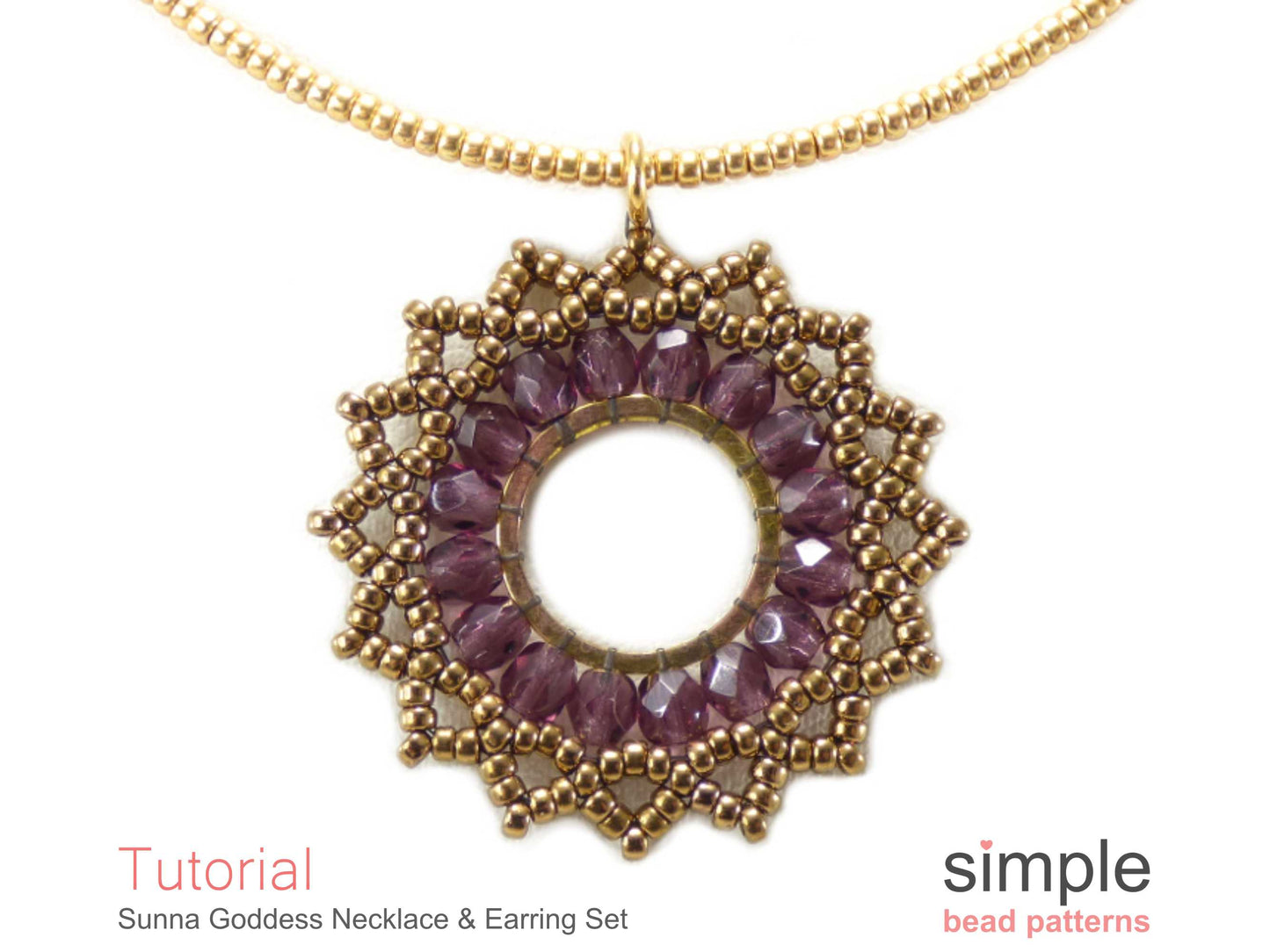 Sunna Goddess Earrings & Necklace Beading Pattern