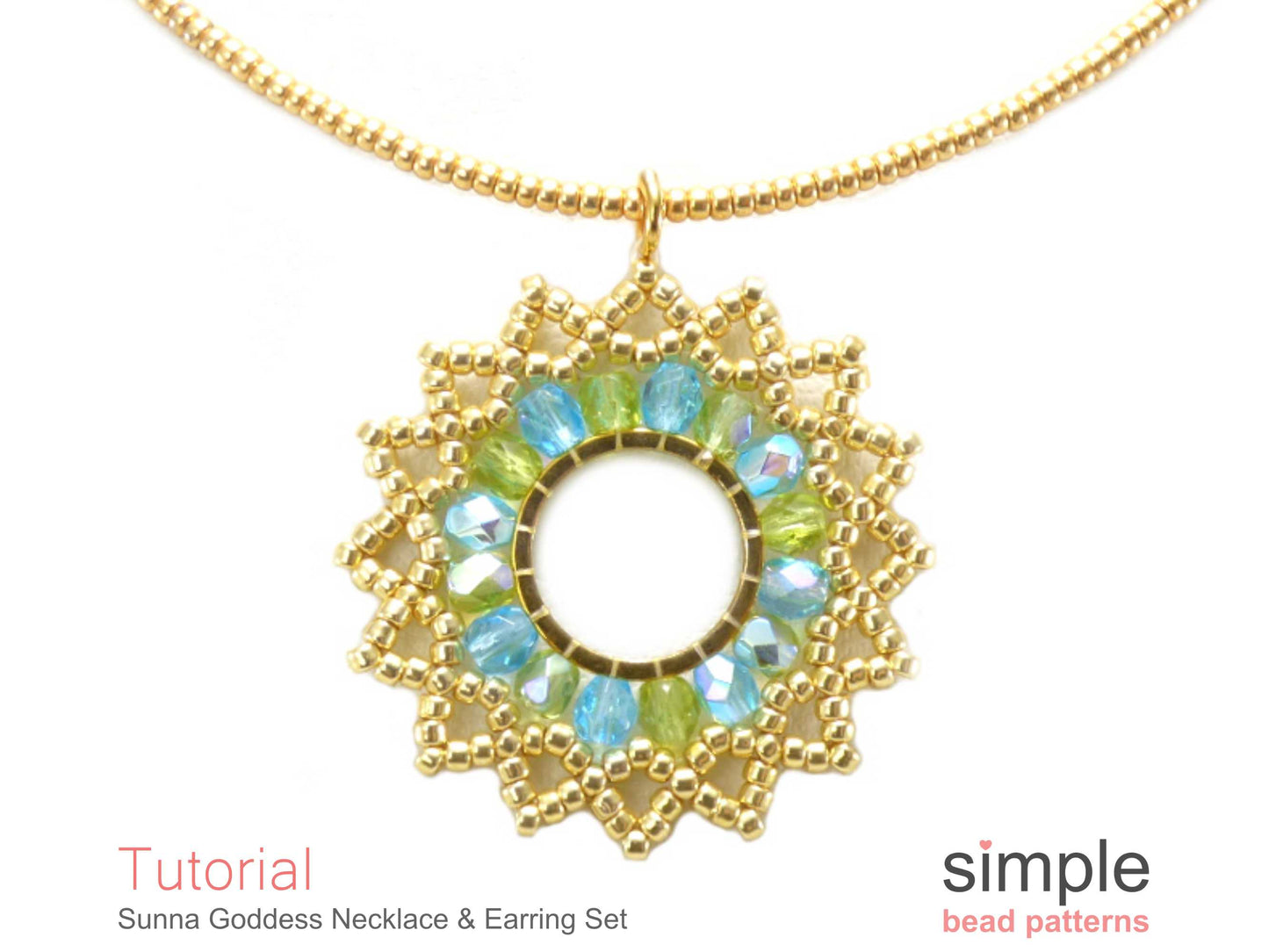 Sunna Goddess Earrings & Necklace Beading Pattern
