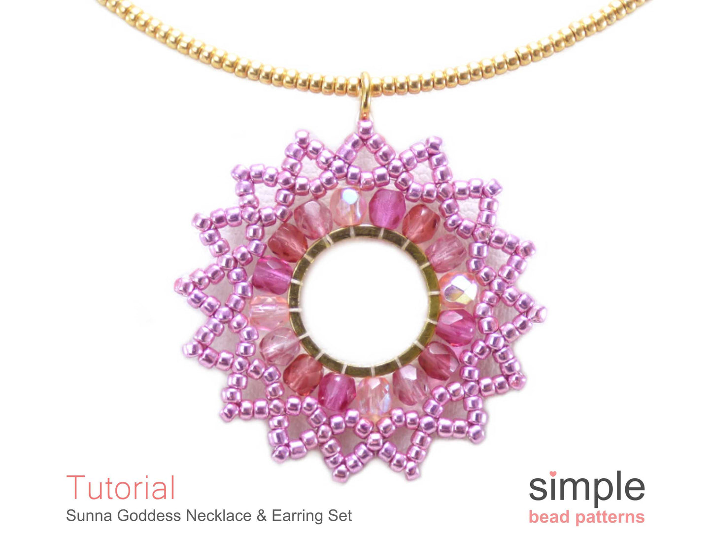 Sunna Goddess Earrings & Necklace Beading Pattern