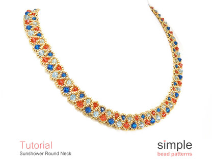 Sunshower Round Neck Beading Pattern