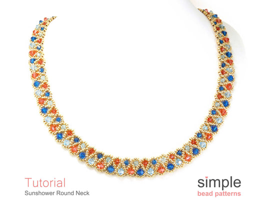 Sunshower Round Neck Beading Pattern
