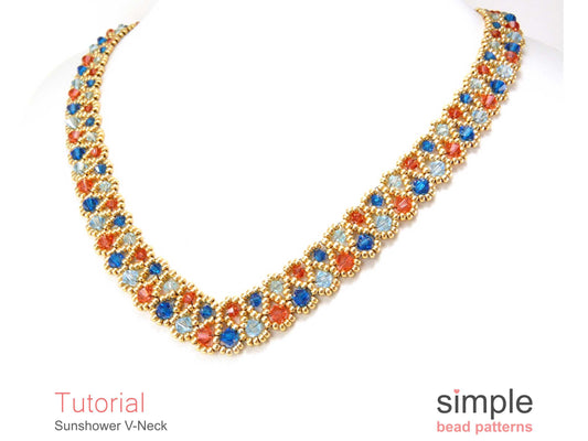 Sunshower V-Neck Beading Pattern