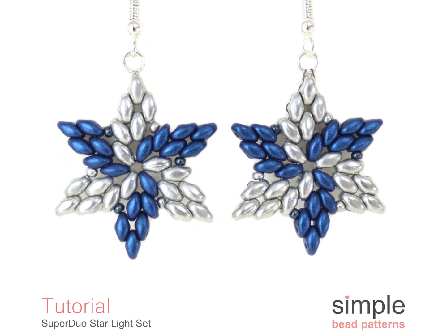 SuperDuo Star Light Earrings & Necklace Beading Pattern