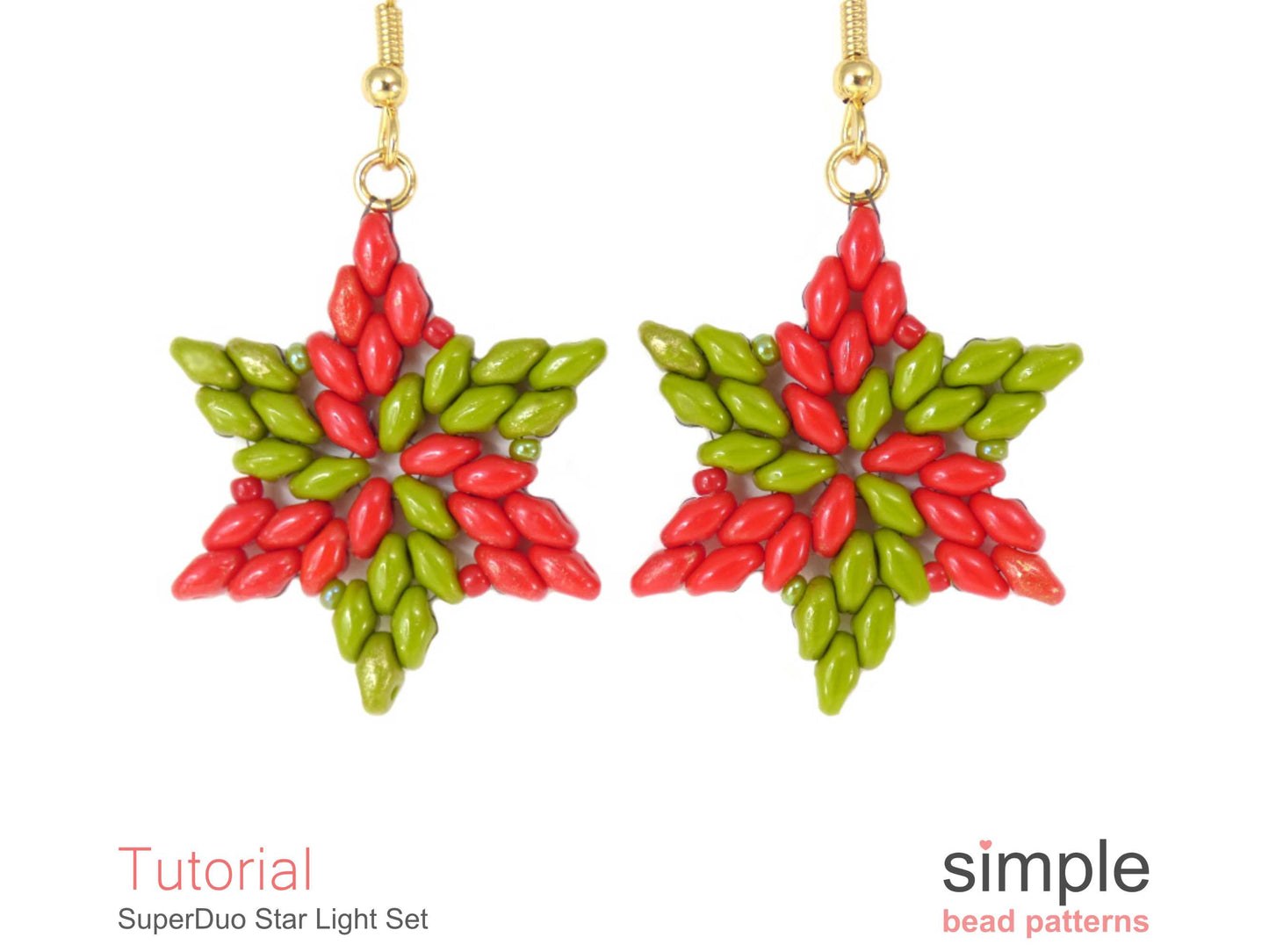 SuperDuo Star Light Earrings & Necklace Beading Pattern
