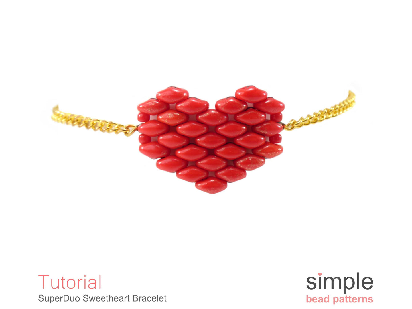 SuperDuo Sweetheart Bracelet Beading Pattern