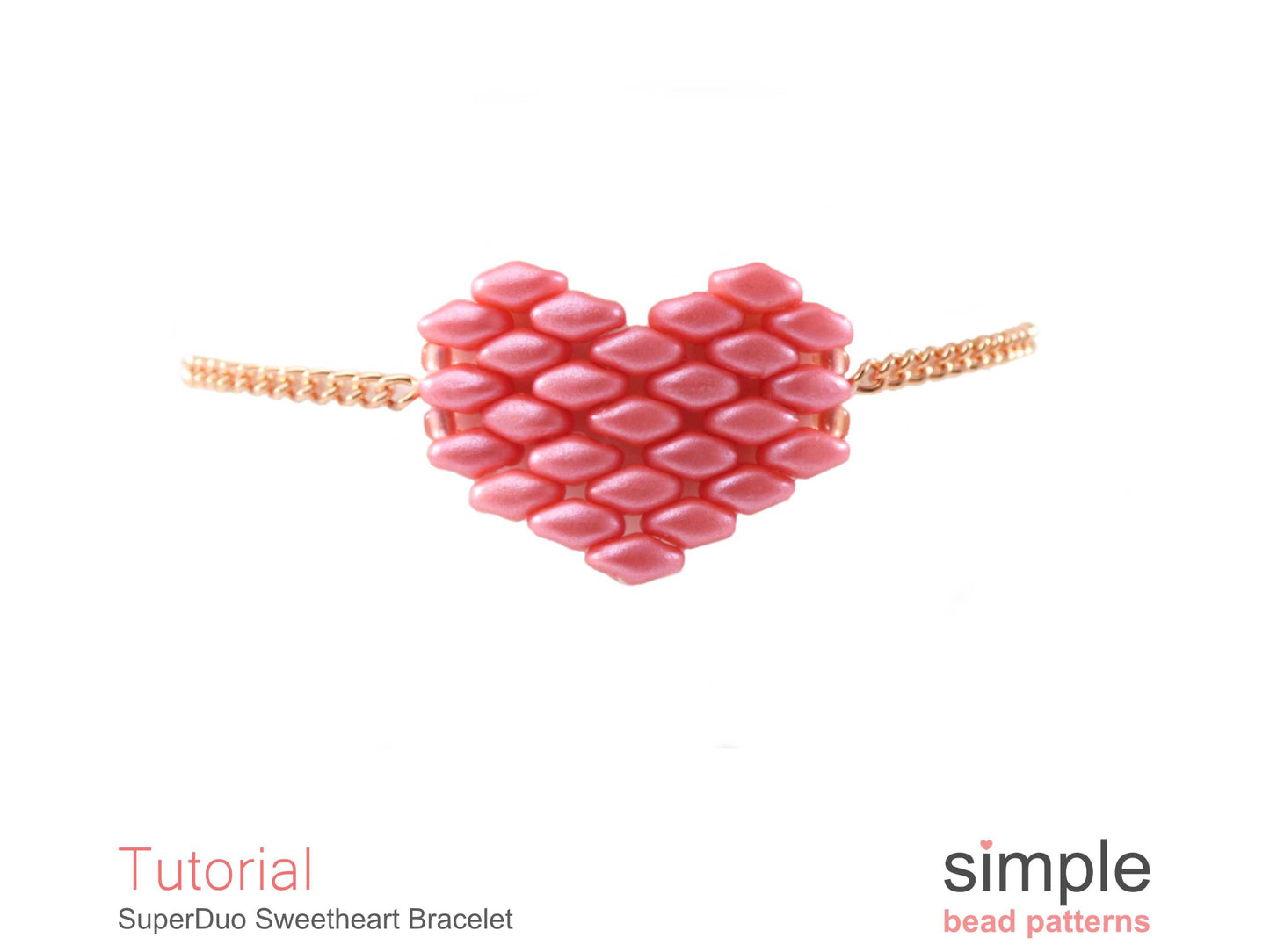 SuperDuo Sweetheart Bracelet Beading Pattern