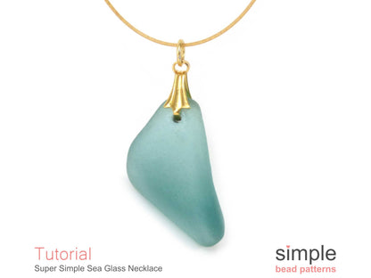 Super Simple Sea Glass Necklace Tutorial