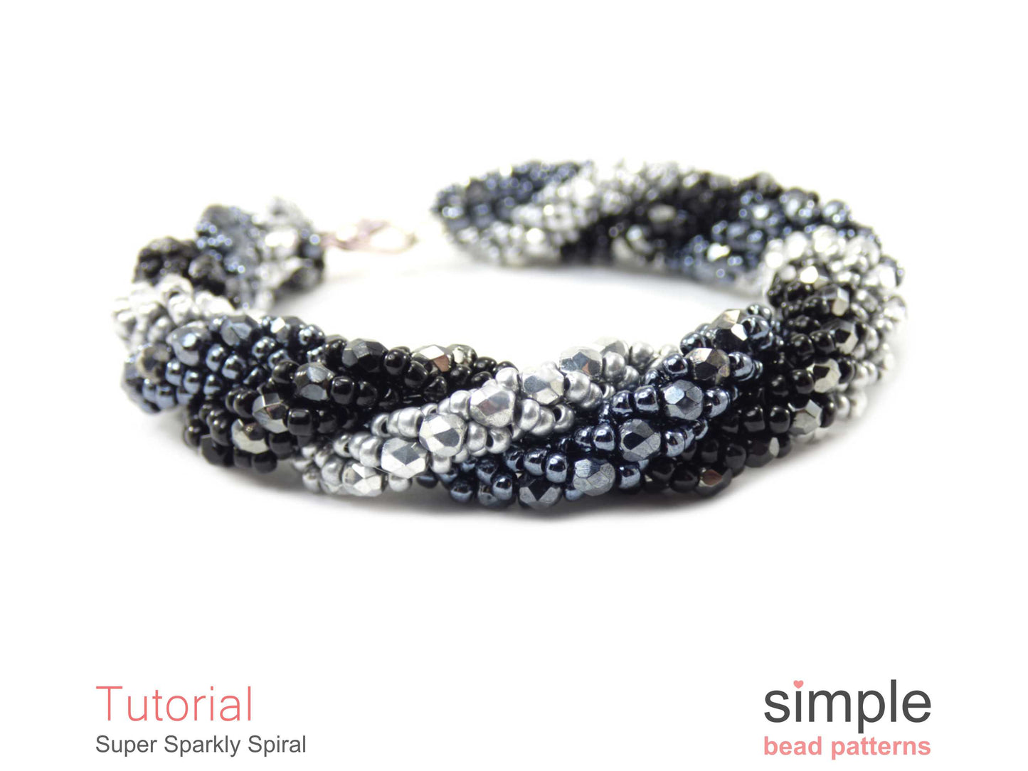 Super Sparkly Spiral Bracelet & Necklace Beading Pattern