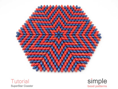 SuperStar Coaster Beading Pattern