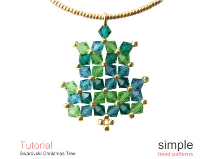 Swarovski Christmas Tree Necklace Beading Pattern
