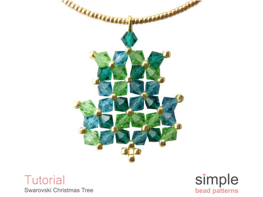 Swarovski Christmas Tree Necklace Beading Pattern