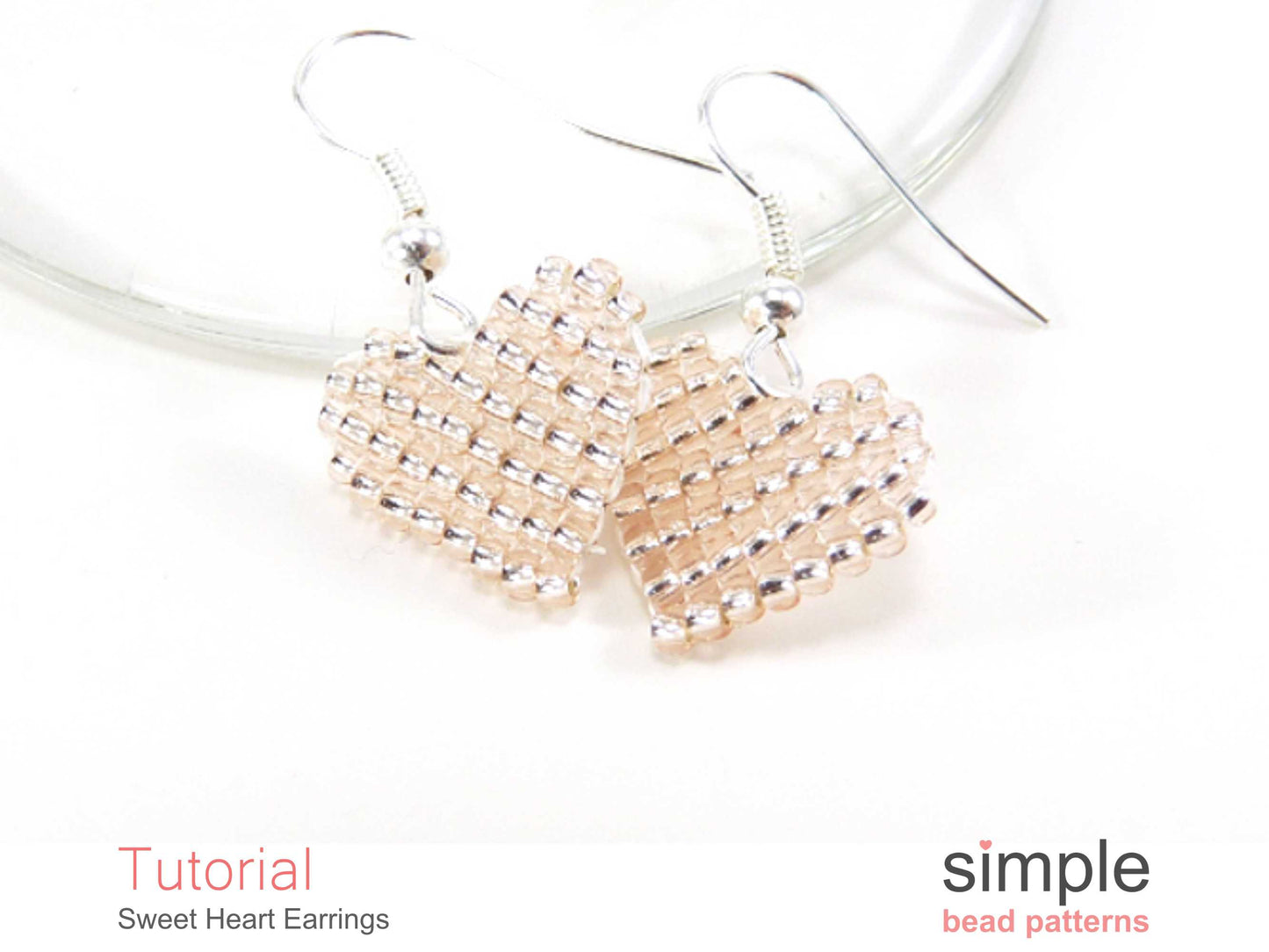 Sweet Heart Earrings Beading Pattern