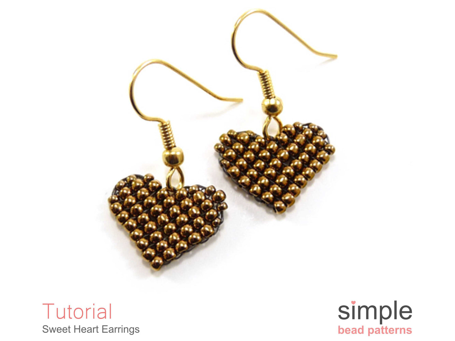 Sweet Heart Earrings Beading Pattern