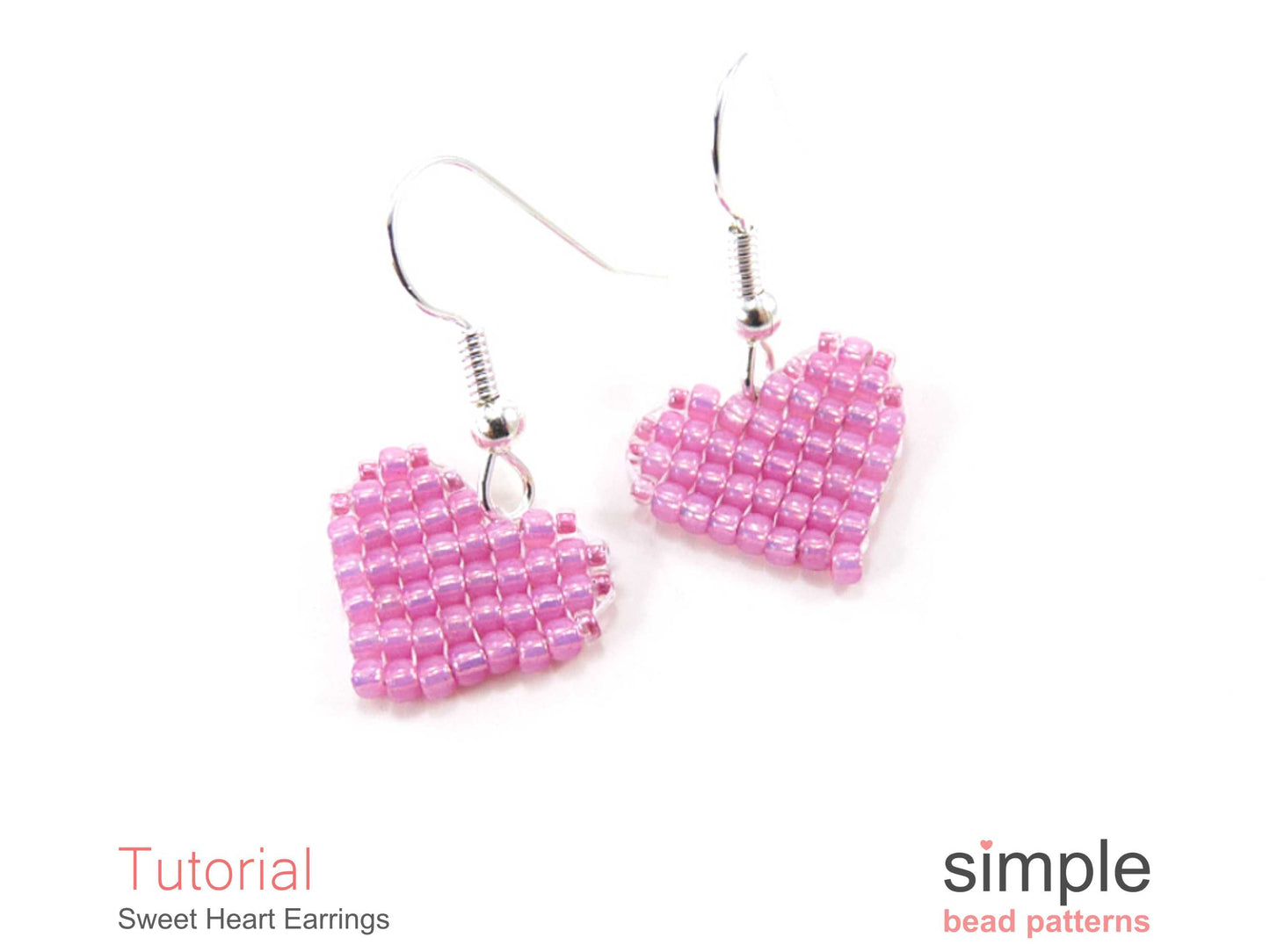 Sweet Heart Earrings Beading Pattern